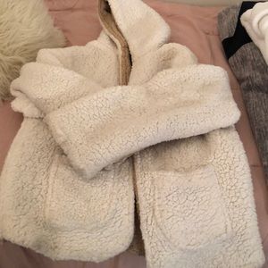 reversible teddy coat